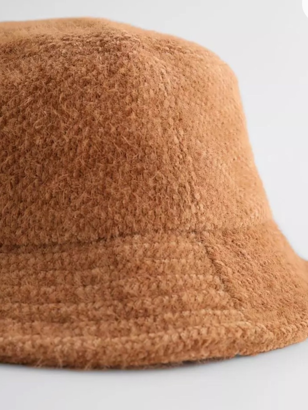 Cozy Rust Brown Fuzzy Bucket Hat - Picture 5 of 6
